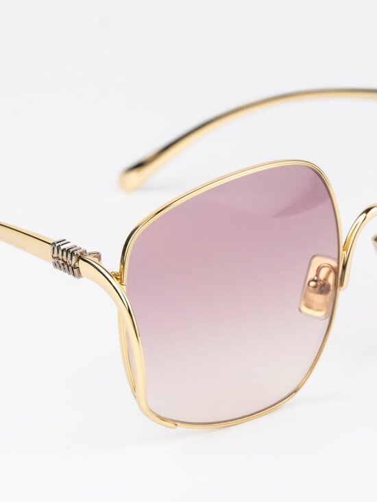 Miu Miu Women Sunglasses Gold Pink Gradient Square MUA57S 5AK40S NEW AUTHENTIC main image 10